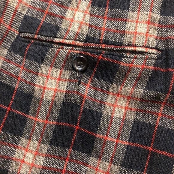 Vintage Custom Plaid Wool Pants - Picture 6 of 9